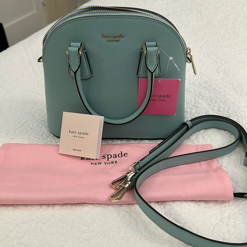 Kate Spade Sylvia Medium Dome Satchel Blue under